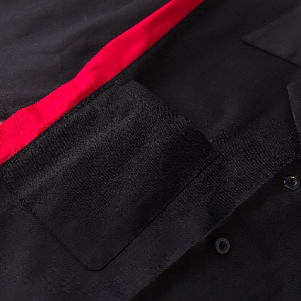 Mens Vintage Style Bowling Dress Shirt - Side Panel
