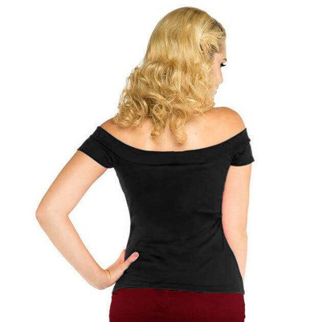 Off shoulder 1950s style top - Poison Arrow Retro