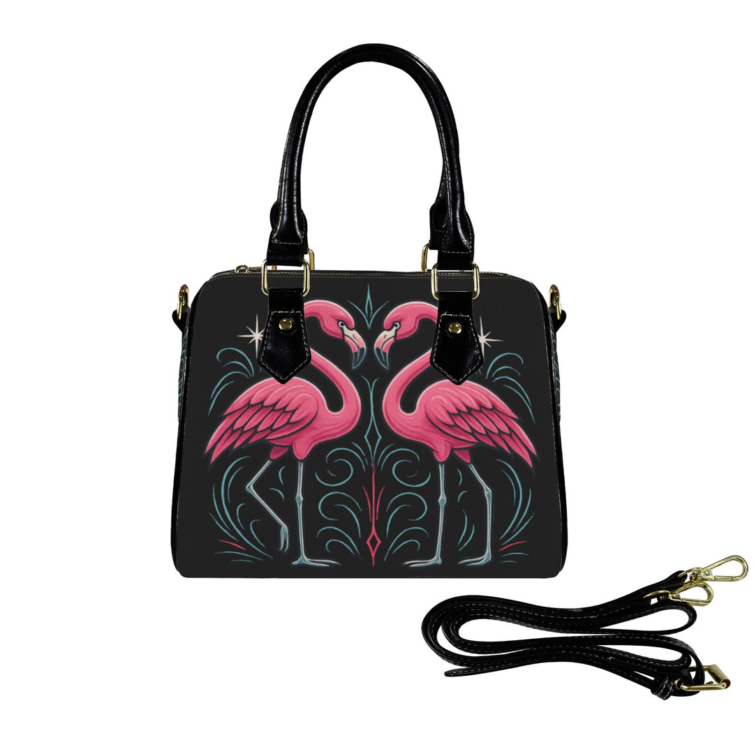 Custom Flamingos Handbag