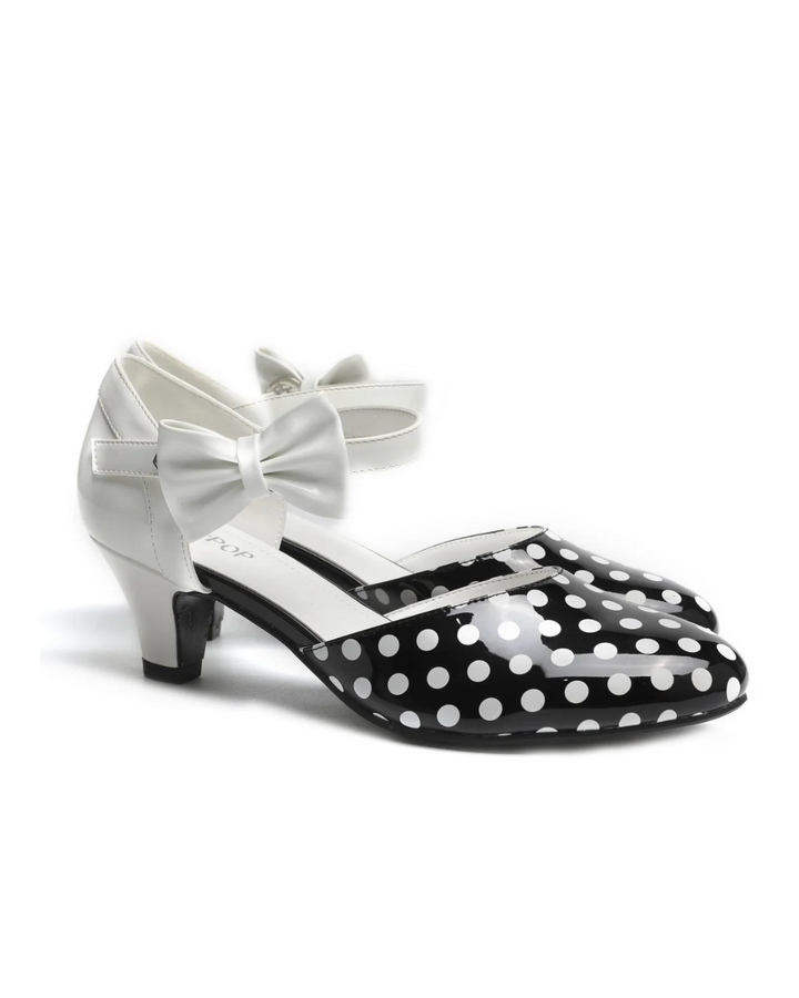 SugarPOP Spotted - Fun retro Mary Jane shoes with polka dots and a cute bow for stylish moments.