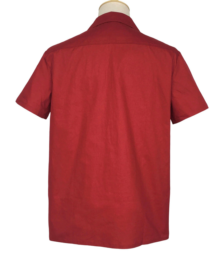 Mens Vintage Style Bowling Dress Shirt - Hula Girl
