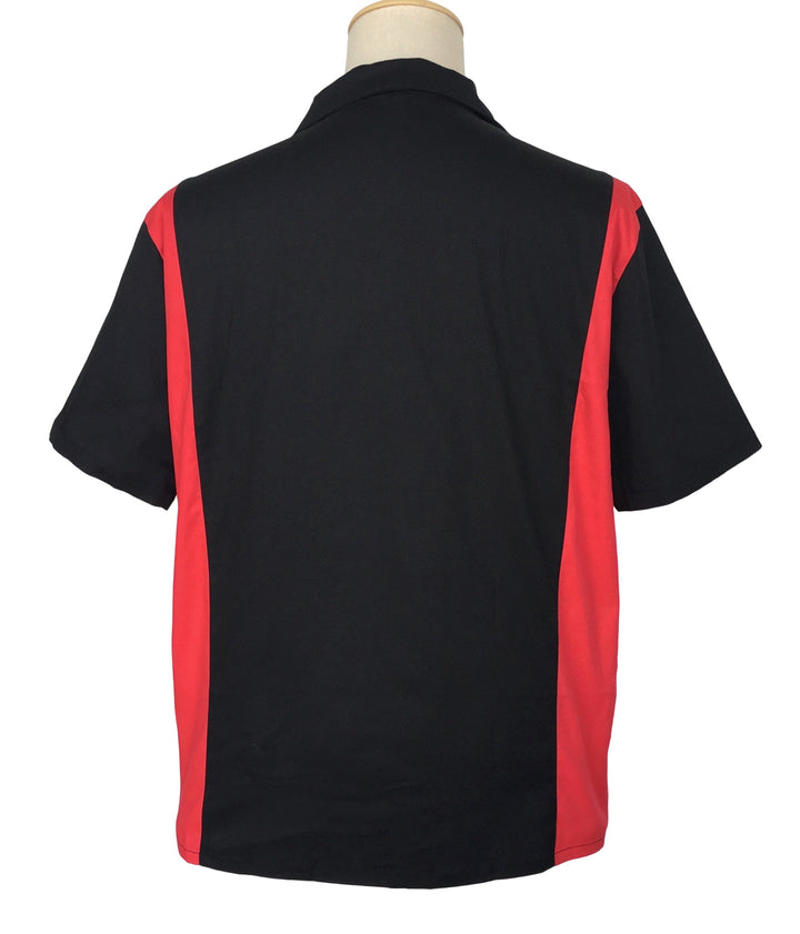 Mens Vintage Style Bowling Dress Shirt - Side Panel