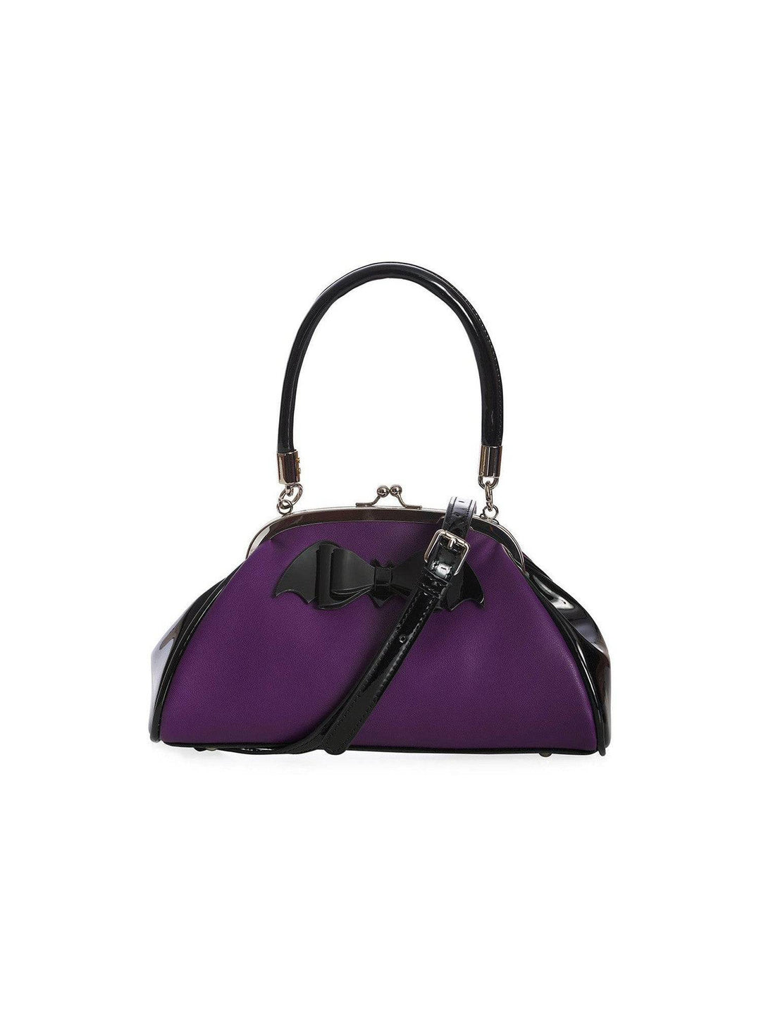 Purple Vintage Bat Bow Handbag - Poison Arrow Retro
