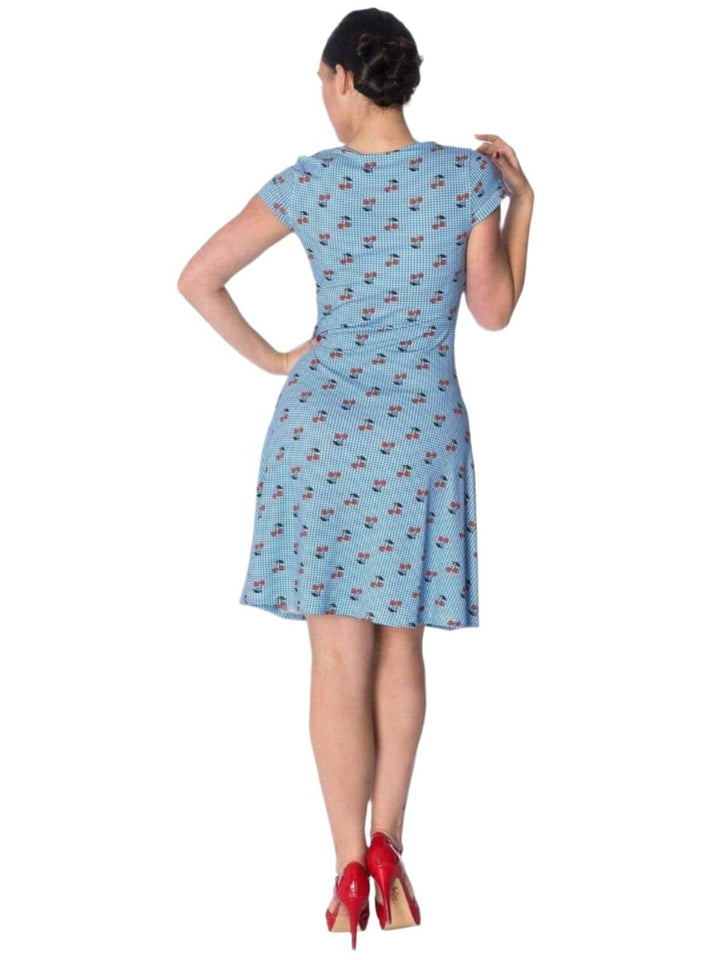 CHERRY LOVE WRAP OVER DRESS - Poison Arrow Retro