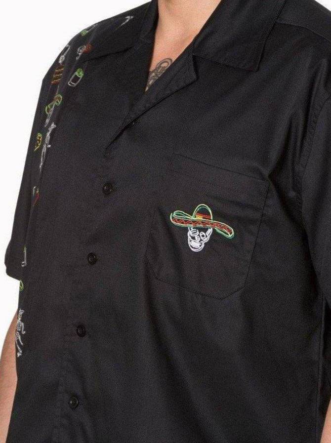 MIDNIGHT CITY MENS BOWLING SHIRT S-2XL - Poison Arrow Retro