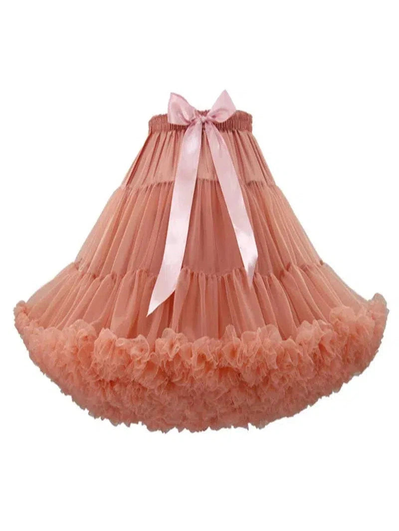 Champagne Pink Fluffy Petticoat 55cm