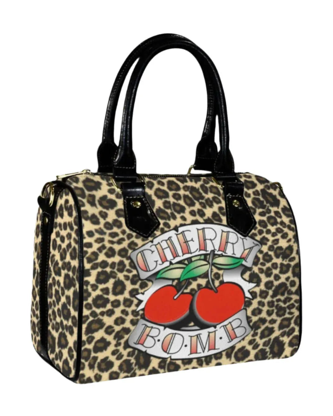 Vintage 90’s cherry 🍒 leopard print bag