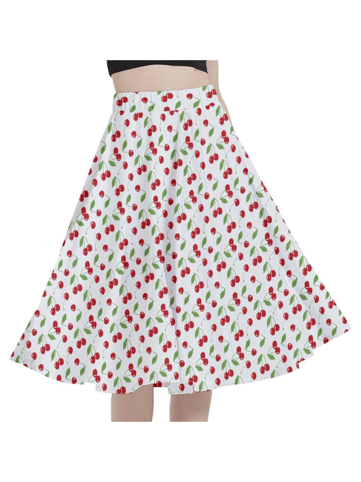 Cherry Bombshell Full Circle Skirt