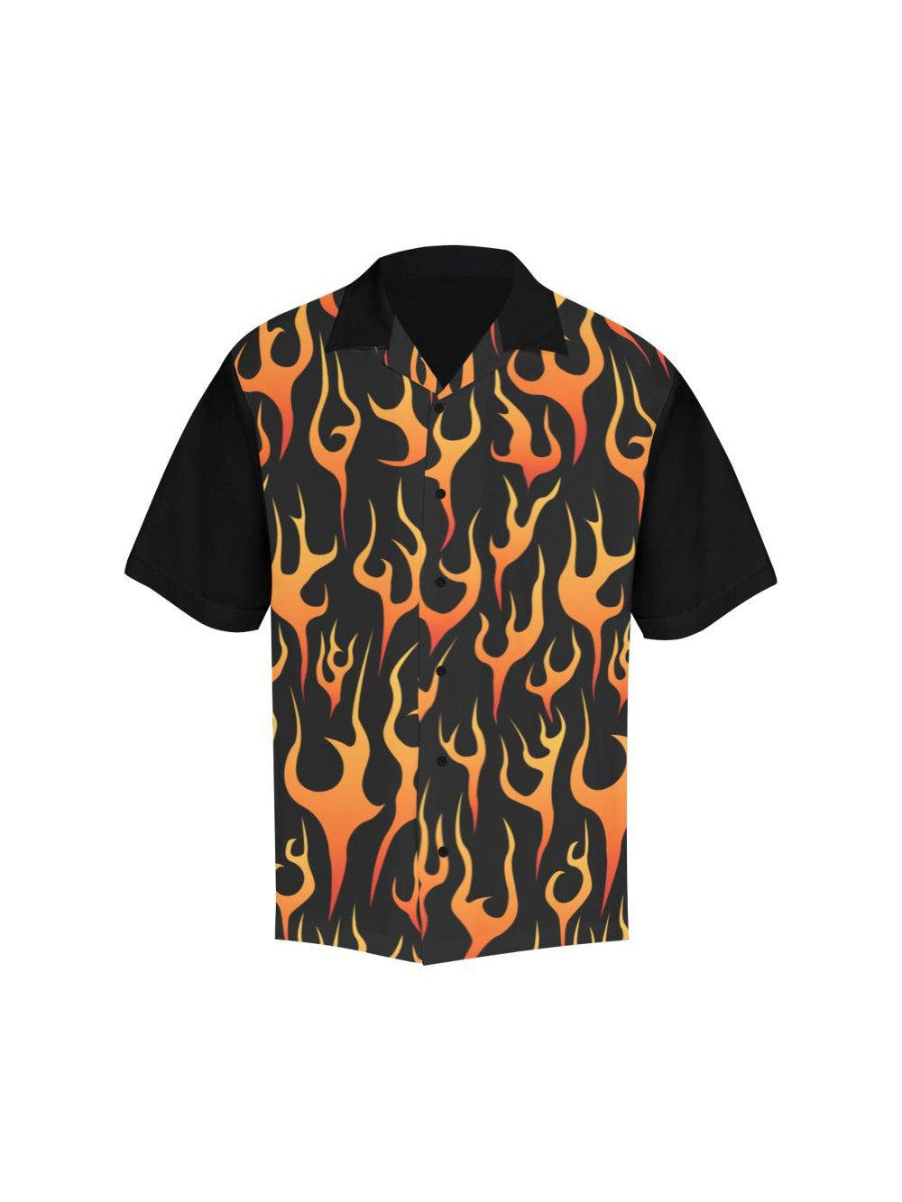 Flames Button Up Shirt