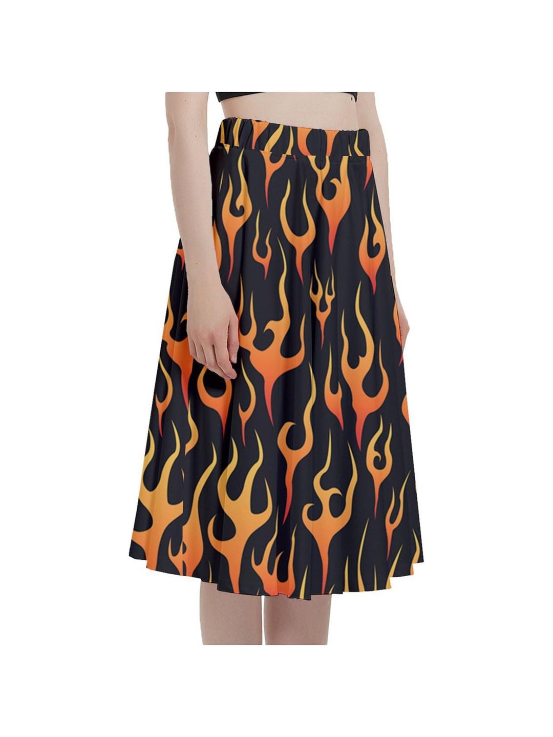 Flames Full Circle Skirt