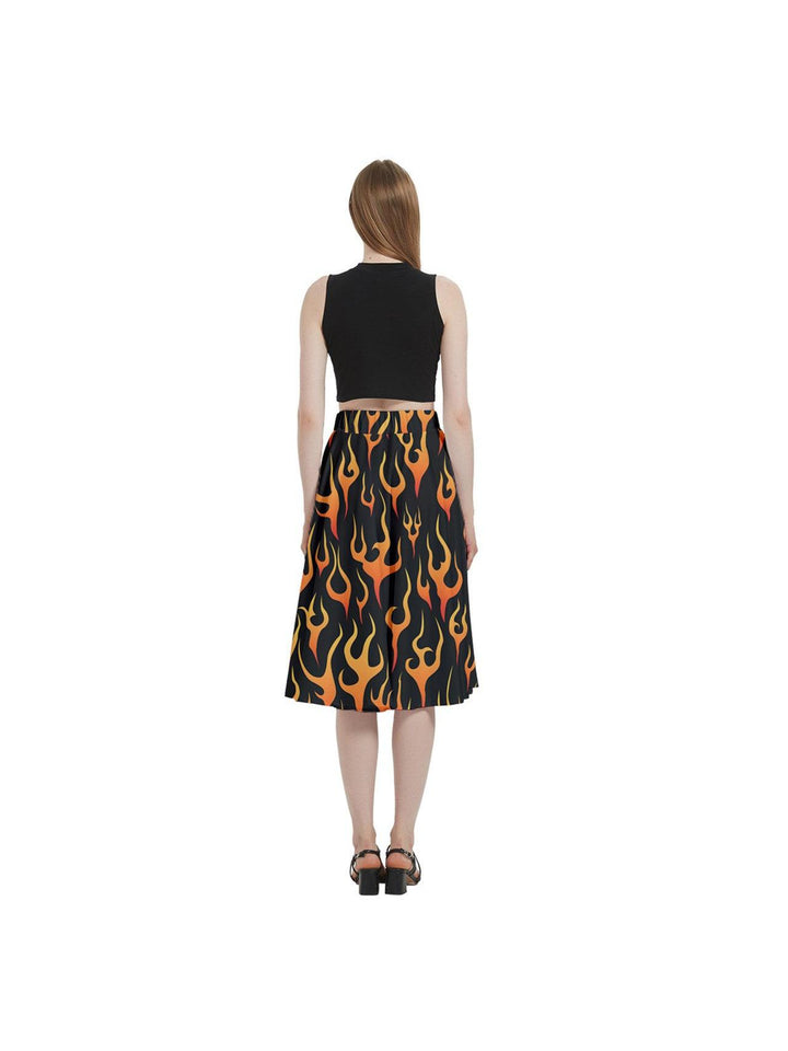 Flames Full Circle Skirt