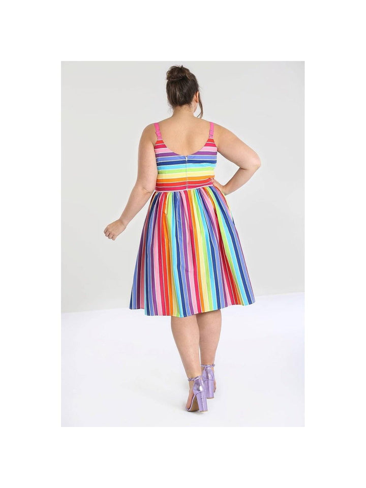 Hell Bunny Over the Rainbow 50s Dress