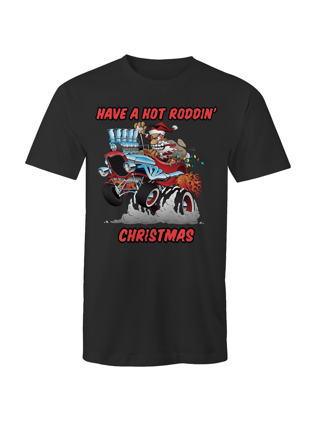 Hot Roddin' Christmas - Mens T-Shirt