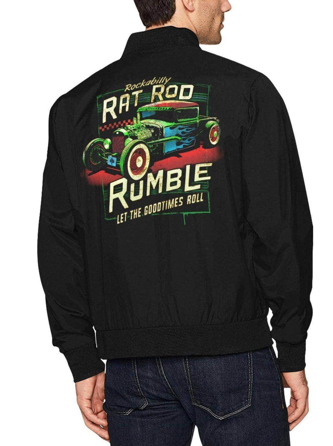 Rat Rod Rumble Men's Bomber Jacket - Poison Arrow Retro