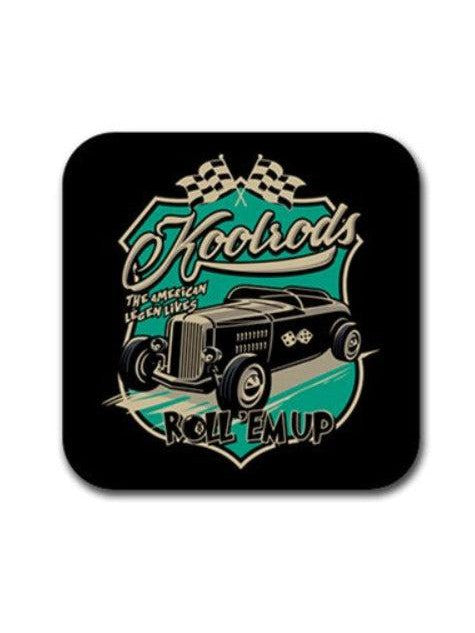 KOOLRODS Rubber Square Coaster (4 pack)