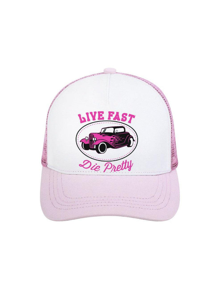 Live Fast Die Pretty Snapback Cap
