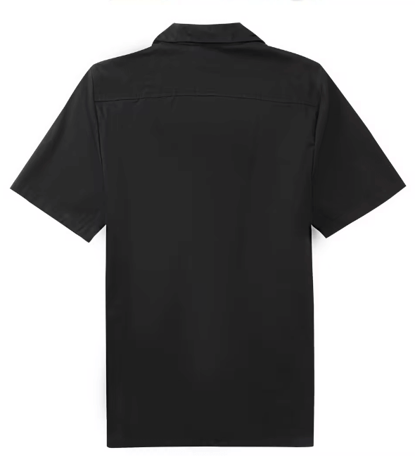 Mens Vintage Style Bowling Dress Shirt - Motorcycle Embroidery - Poison Arrow Retro