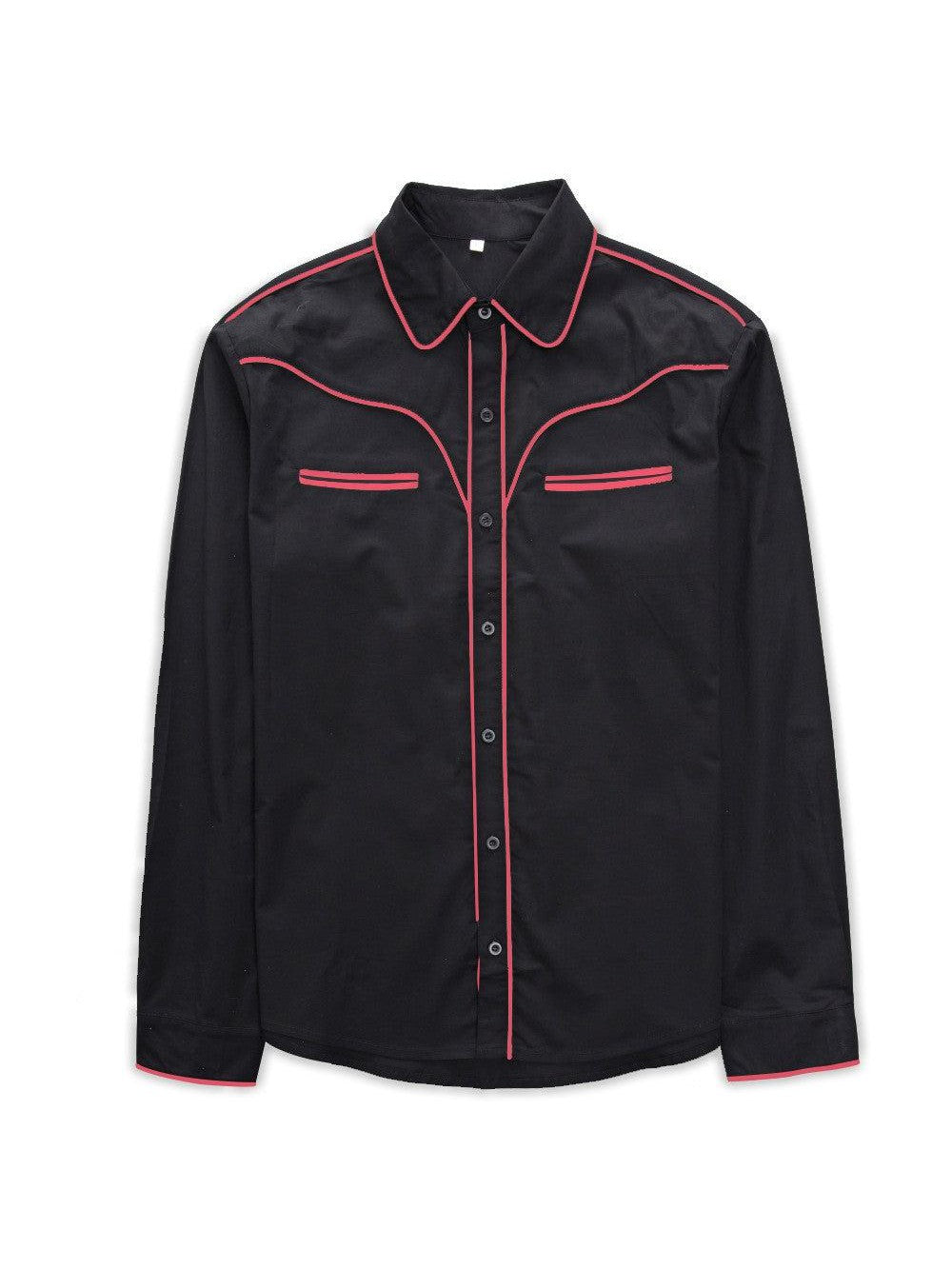 Men's Vintage Style Western Shirt RED
