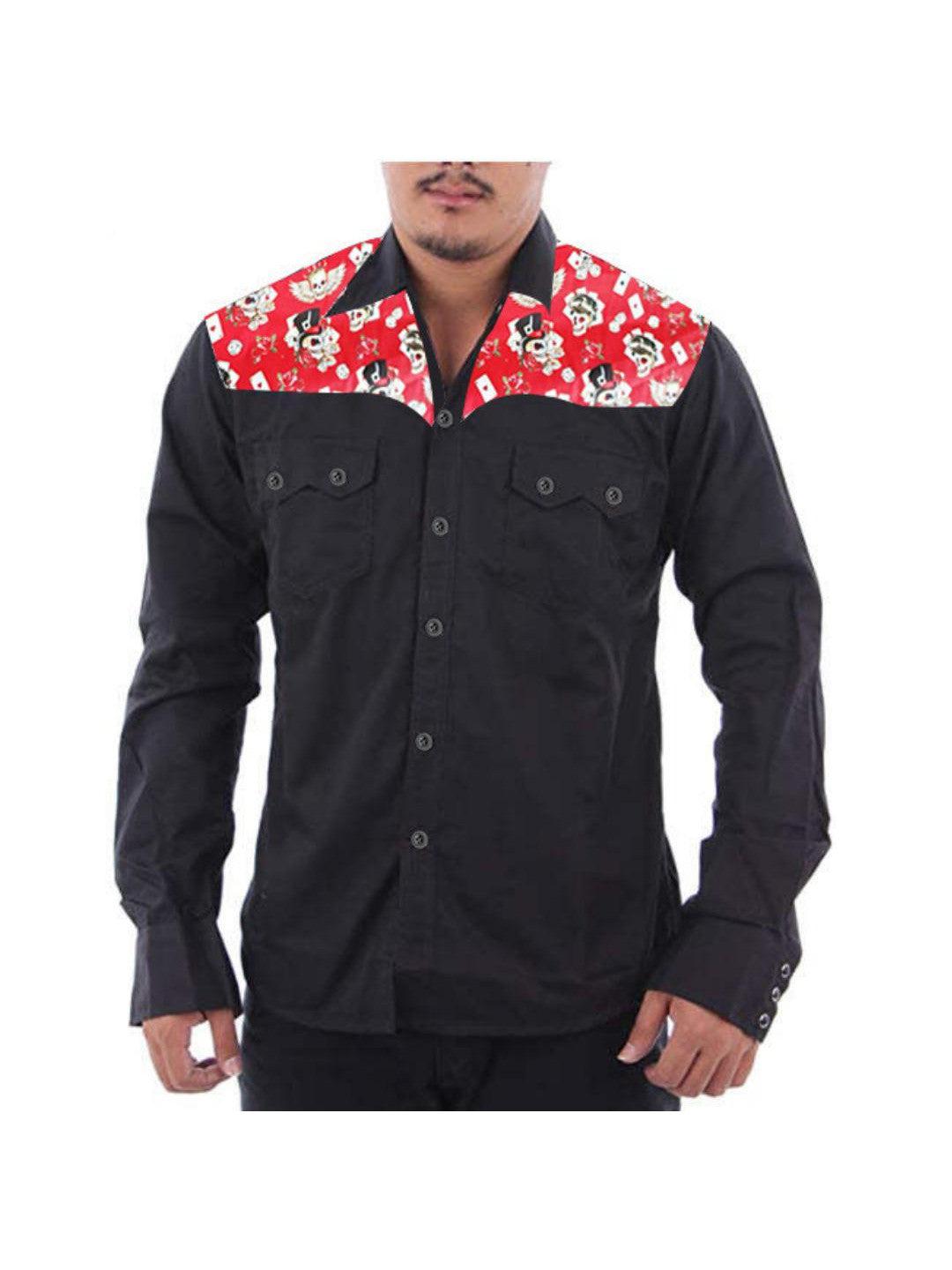 Men's Vintage Western Shirt Playing for Keeps