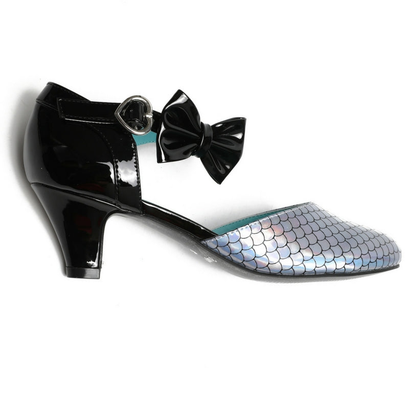 SugarPOP Myth heels featuring a bow accent, kitten heel, and stylish retro design perfect for Mary Jane shoes lovers.