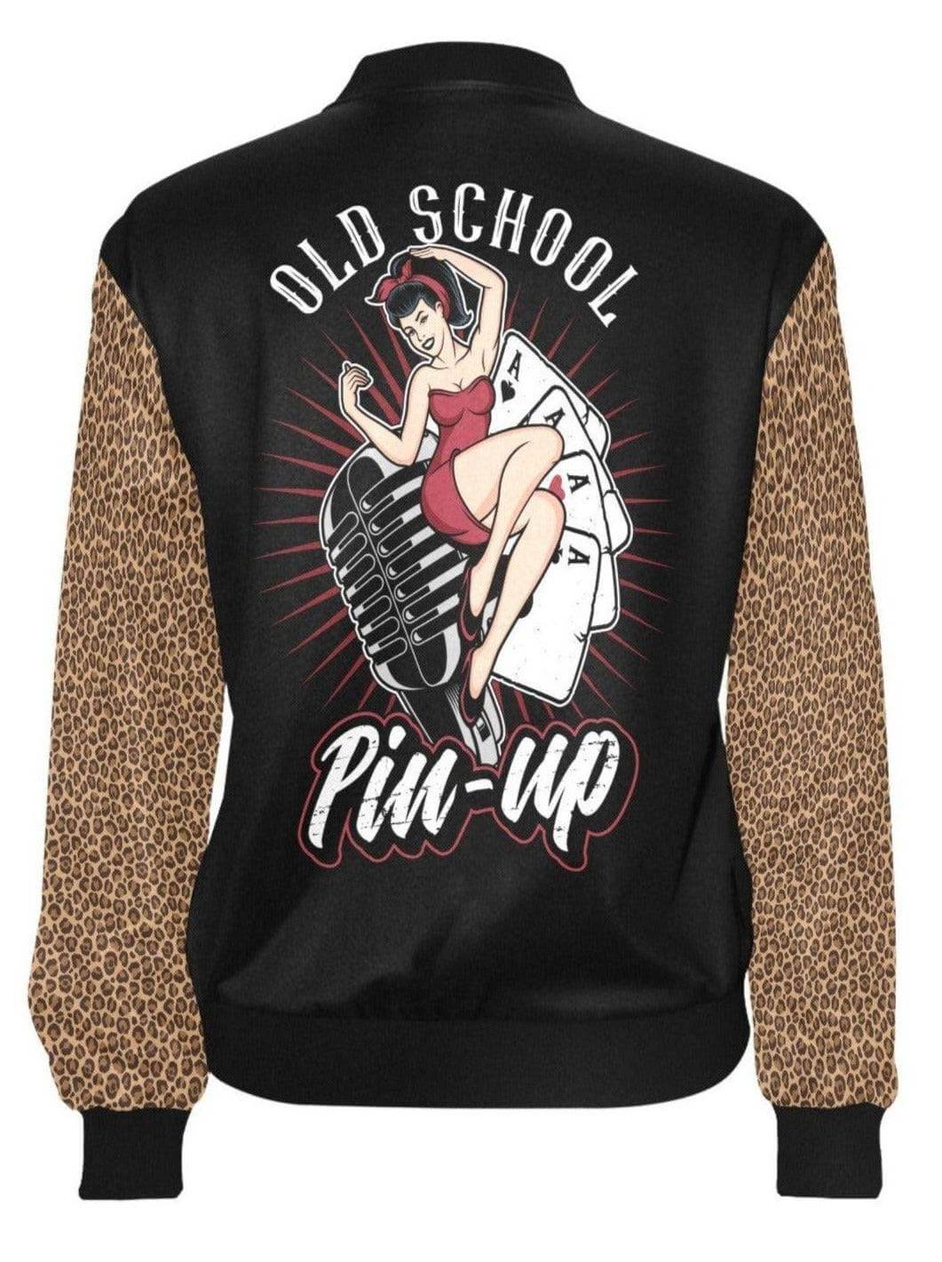 Old School Pinup Women's Bomber Jacket Retro Style