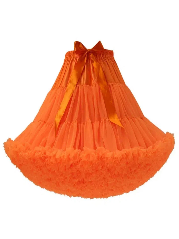 Orange Fluffy Petticoat 55cm