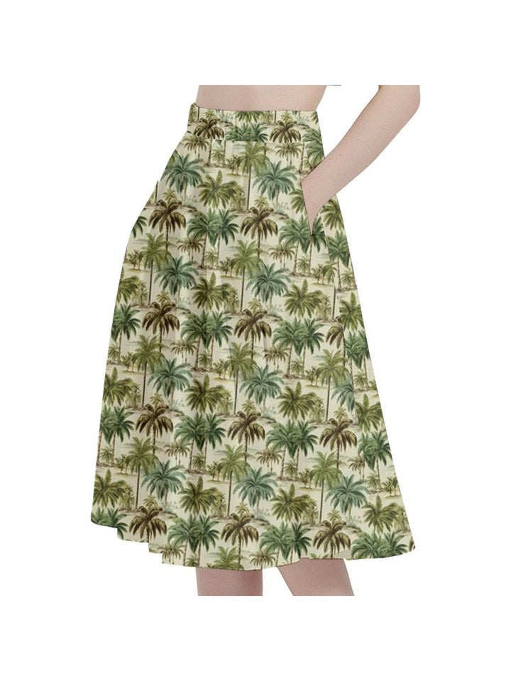 Palm Haven Full Circle Skirt