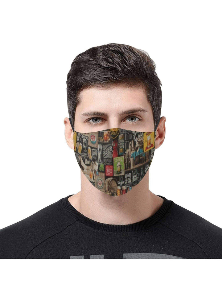 REUSABLE FACE MASKS WITH FILTERS - BEER - Poison Arrow Retro