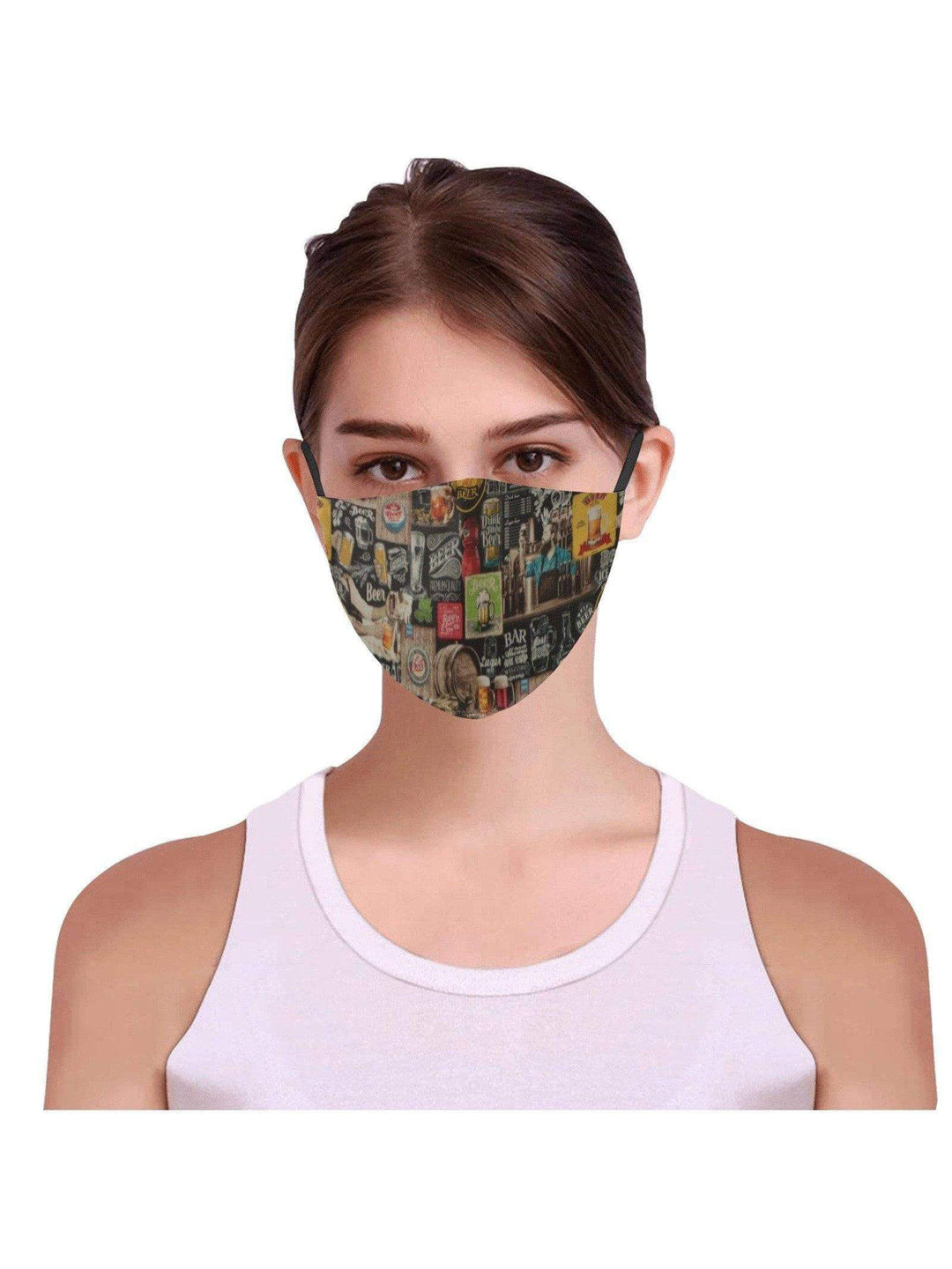 REUSABLE FACE MASKS WITH FILTERS - BEER - Poison Arrow Retro
