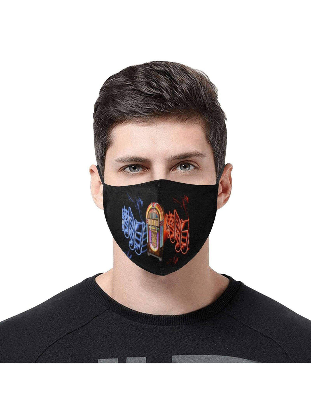 REUSABLE FACE MASKS WITH FILTERS - NEON JUKEBOX - Poison Arrow Retro