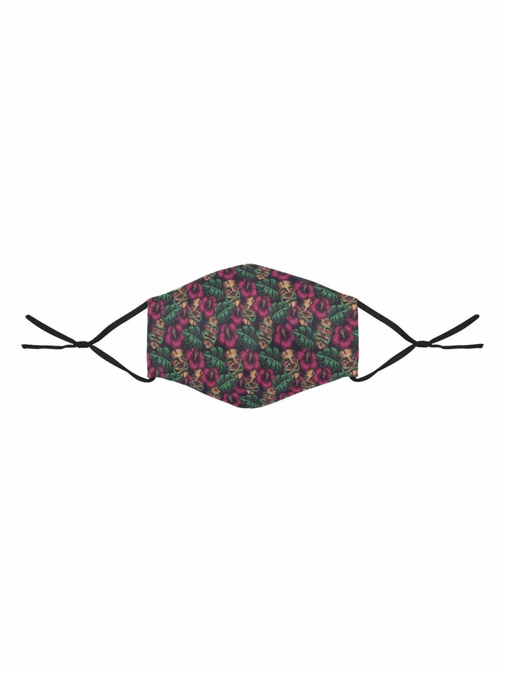 REUSABLE FACE MASKS WITH FILTERS - TIKI - Poison Arrow Retro