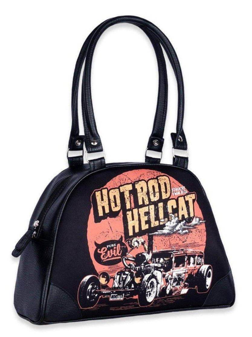 Hotrod Hellcat In God We Trust Bowling Handbag - Poison Arrow Retro