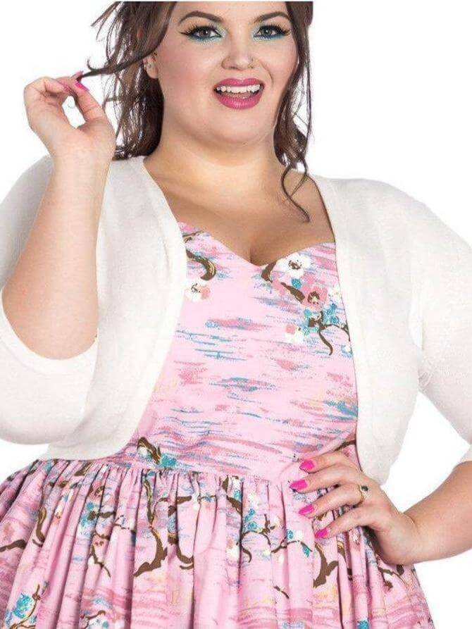 HELL BUNNY MAGGIE BOLERO IVORY - Poison Arrow Retro