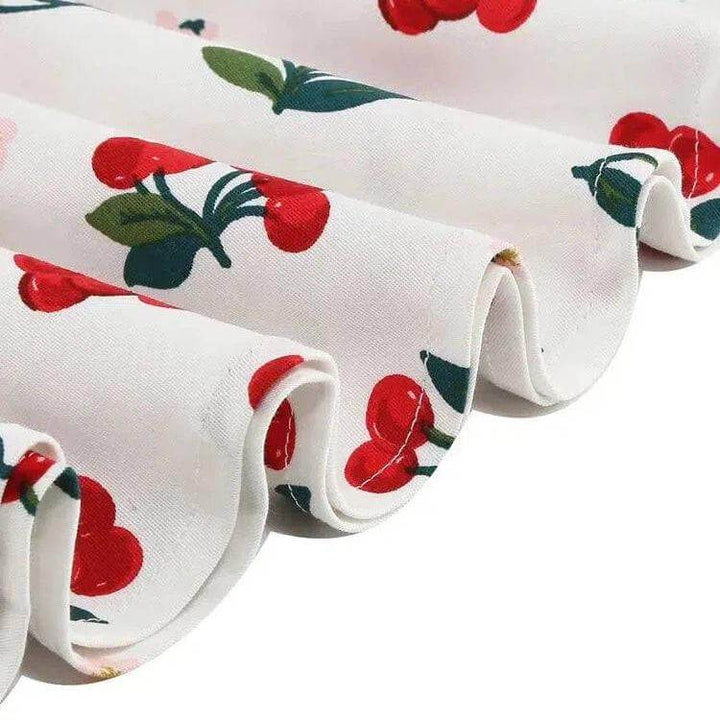 Girls Cherry Halter Rockabilly Dress - Poison Arrow Retro