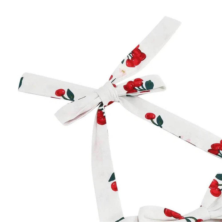 Girls Cherry Halter Rockabilly Dress - Poison Arrow Retro