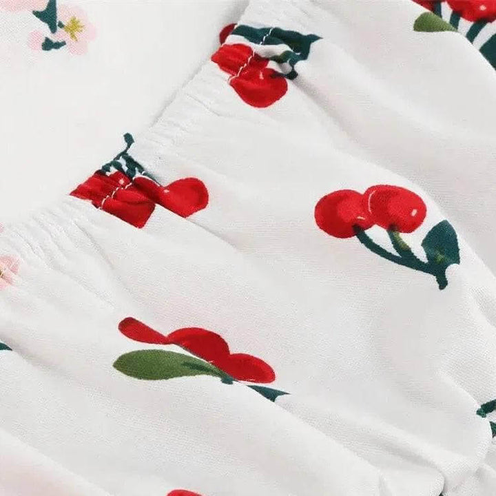 Girls Cherry Halter Rockabilly Dress - Poison Arrow Retro