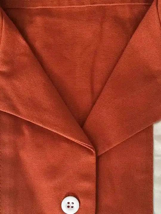 Mens Vintage Style Bowling Dress Shirt - Rust/Ivory - Poison Arrow Retro