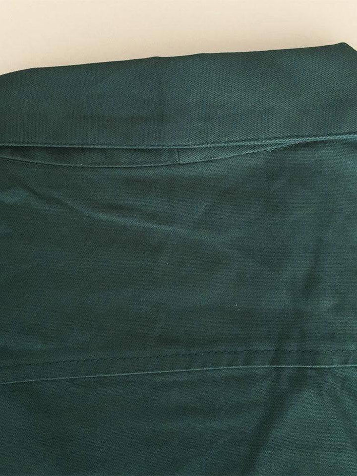 Mens Vintage Style Bowling Dress Shirt - TEAL/IVORY - Poison Arrow Retro