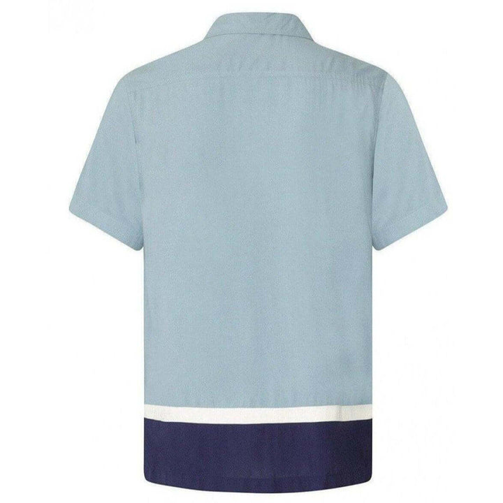 WALTER RETRO BOWLING SHIRT PETROL/NAVY - Poison Arrow Retro
