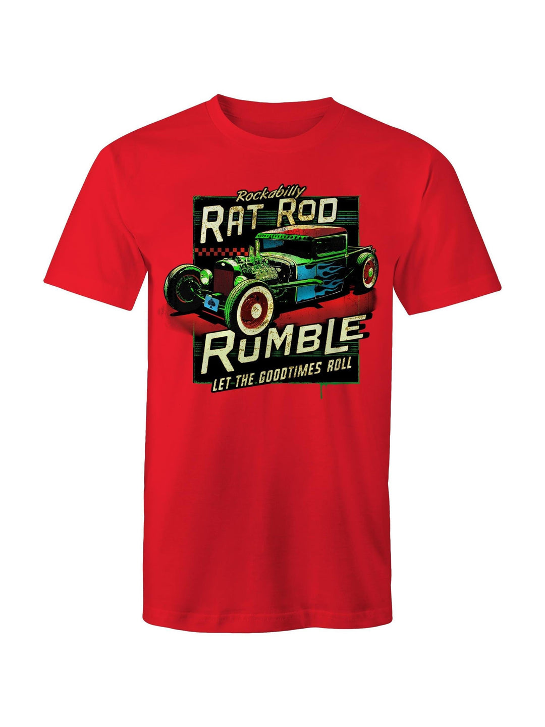 Rockabilly Rat Rod Rumble - Mens T-Shirt