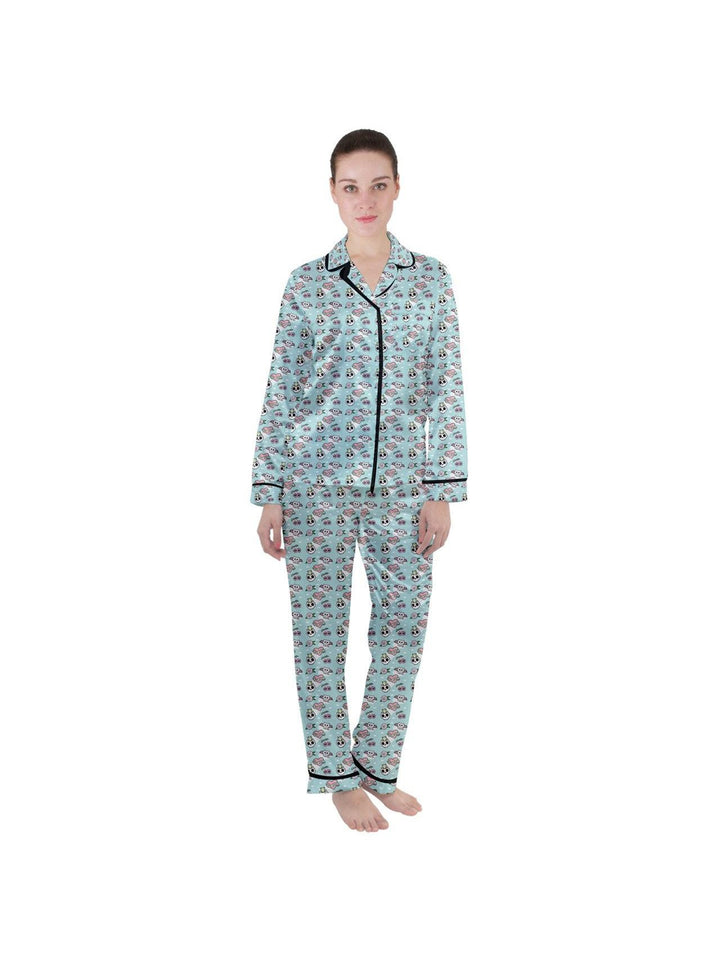 Stay Weird Women's Long Sleeve Satin Pyjamas Set