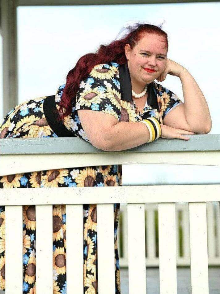 Sunflowers Full Circle Skirt - Poison Arrow Retro