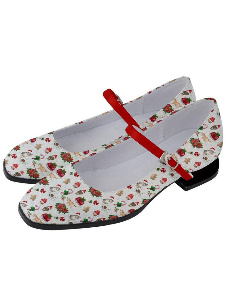 Christmas Cats Women's Mary Jane Shoes