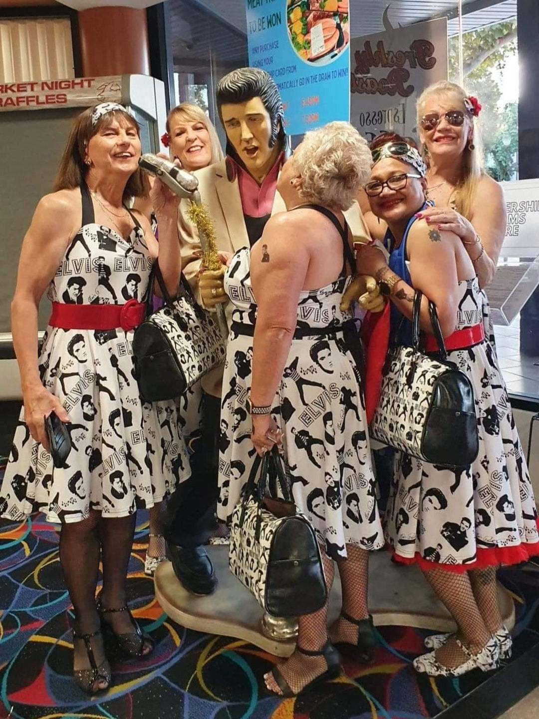 Elvis Halter Party Swing Dress