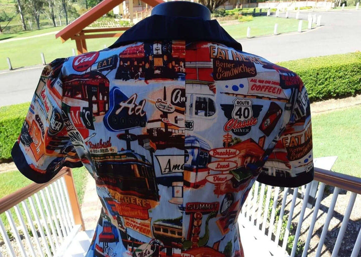 Happy Daze Diner Retro Midi Dress