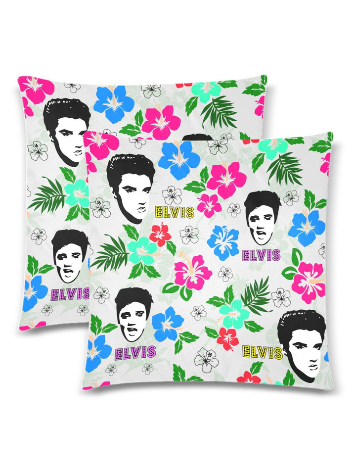 Hawaii Elvis Throw Pillow Cover 18"x 18" (Twin Sides) (Set of 2)