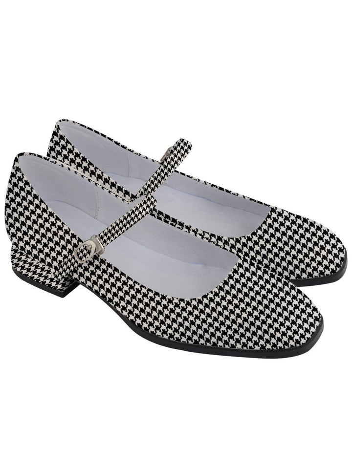 Houndstooth Women's Mary Jane Shoes