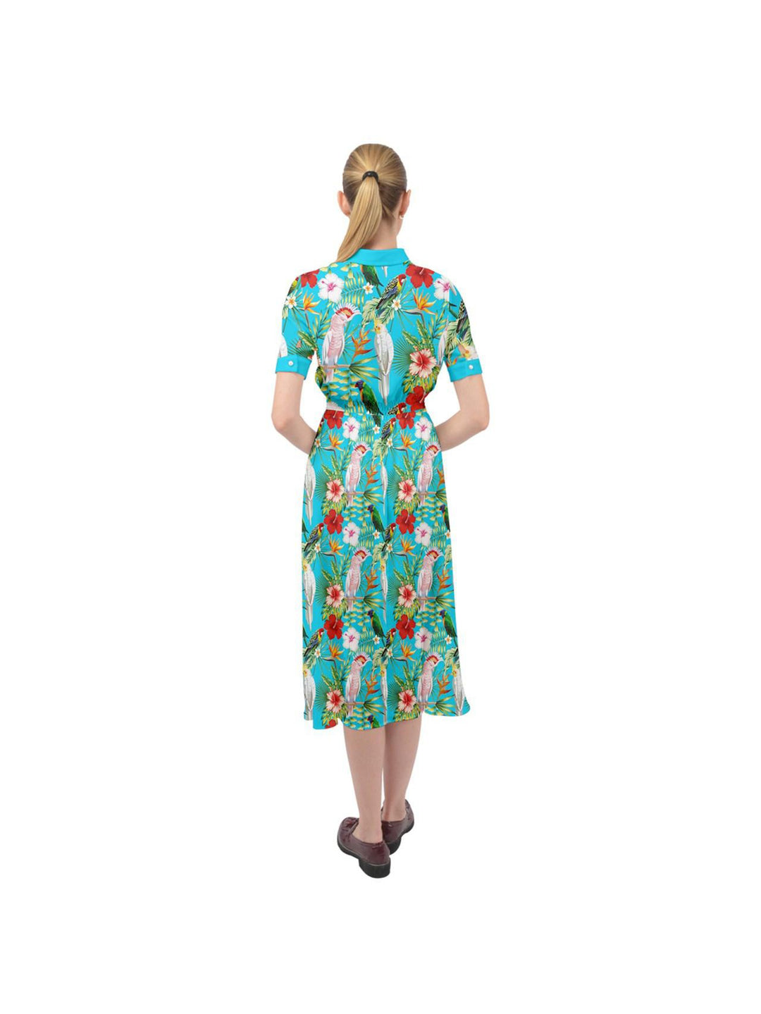 Parrots Ava 1940s Style Vintage Dress