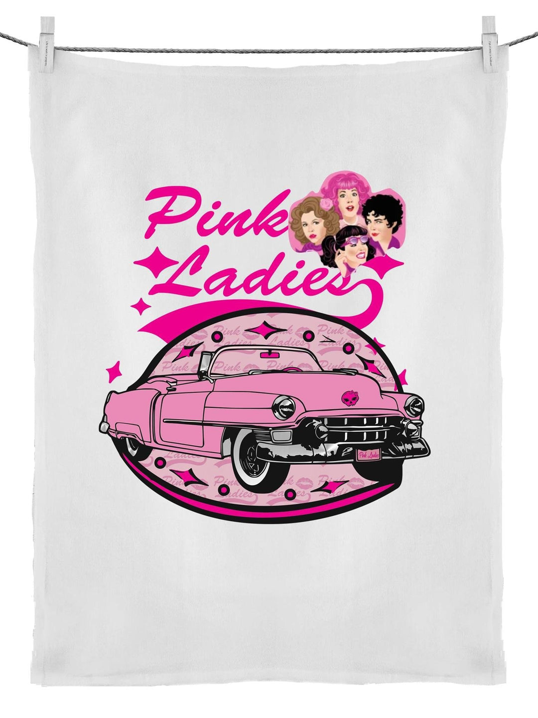 Pink Ladies Tea Towel