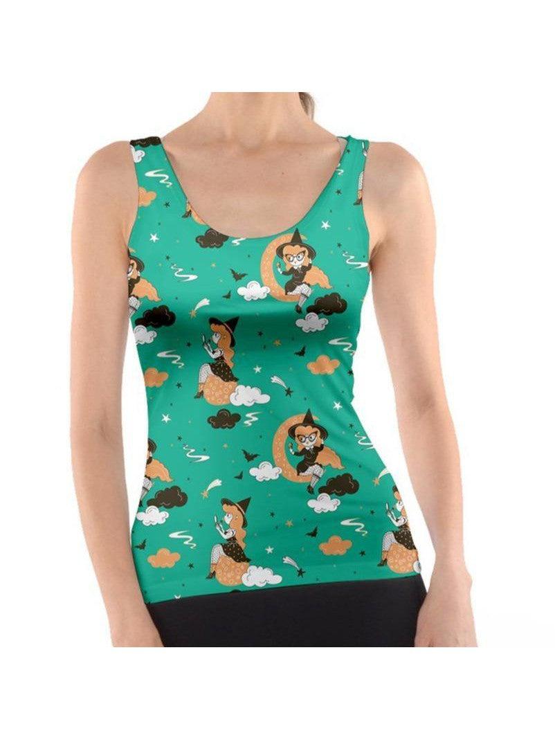 PINUP WITCH GREEN Tank Top